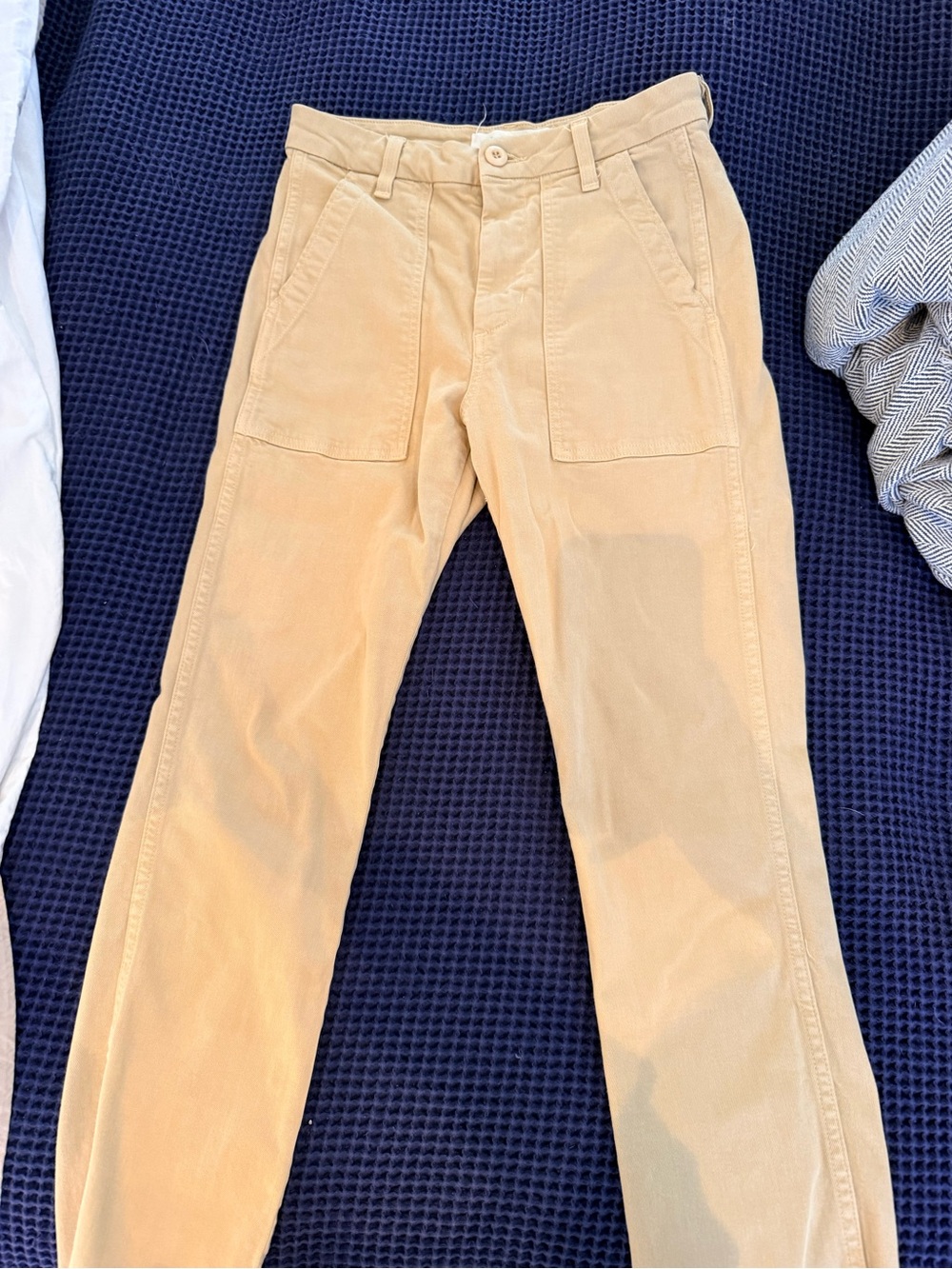 AMO Tan Chinos with Front Patch Pockets